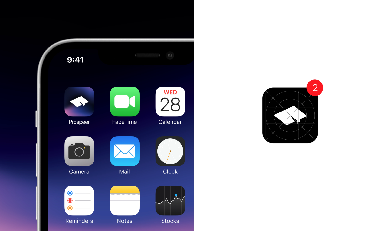Prospeer app icon in use